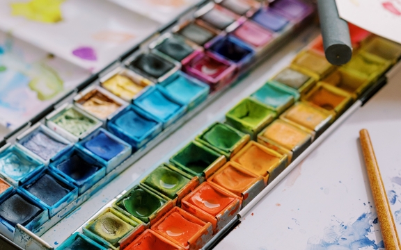 Water coloring palette